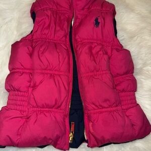 Polo Ralph Lauren toddler reversible zip up vest